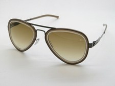 IC BERLIN Rinaldo P. Gunmetal/Brown Gradient Aviator 52mm Sunglasses