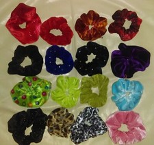 NEW Hair Scrunchie velvet Dance Ice Skating Gymnastics Dress NWOT ONE -USA made!