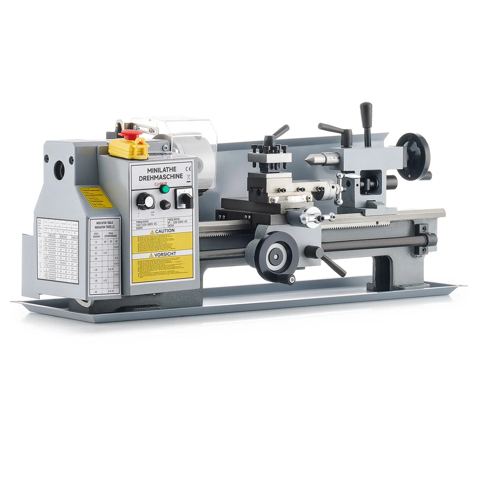 7 × 14" Mini-Drehmaschine Tischdrehbank 550W Metalldrehmaschine Drehbank - Bild 2 von 4