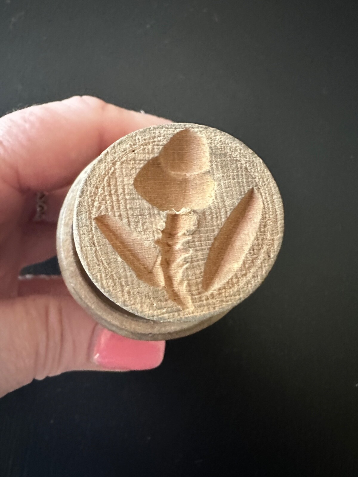 Rare Antique Wooden Butter or Cookie Mold/Stamp FLOWER eBay