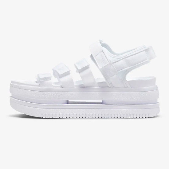 Летние сандалии Nike Womens Icon Classic Triple White(DH0223-100) доставлены ускоренной доставкой