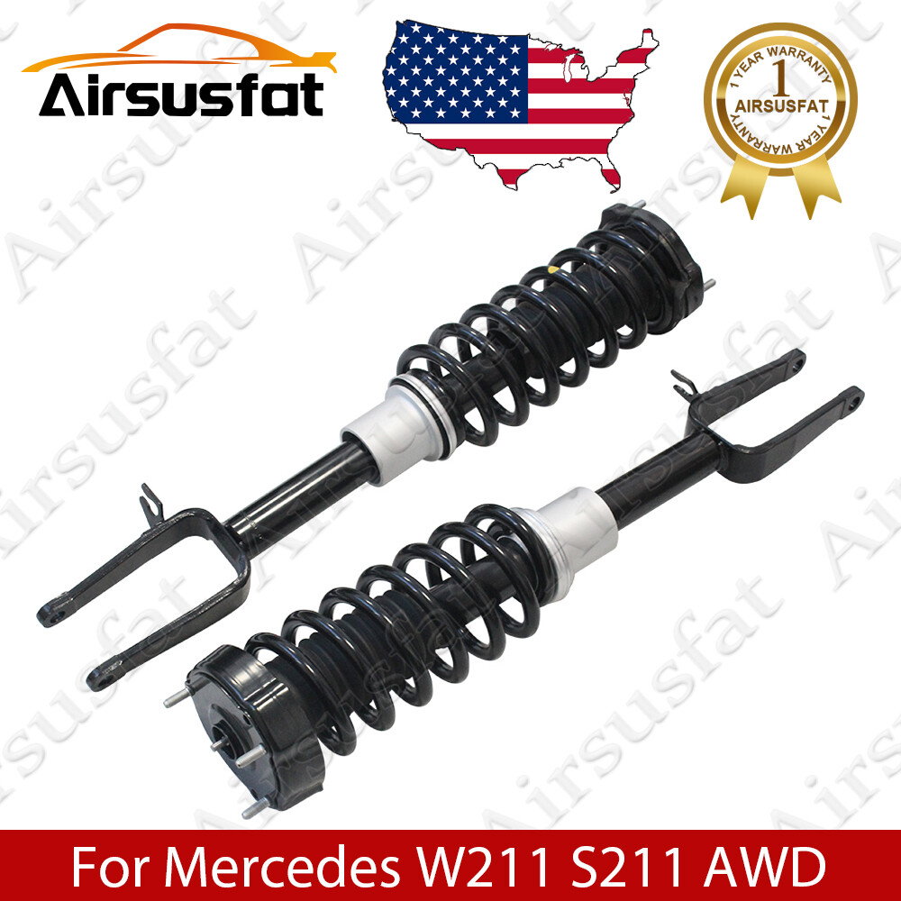 2PCS Front Shock Absorber No EDC for Mercedes W211 S211 AWD 2006-2009
