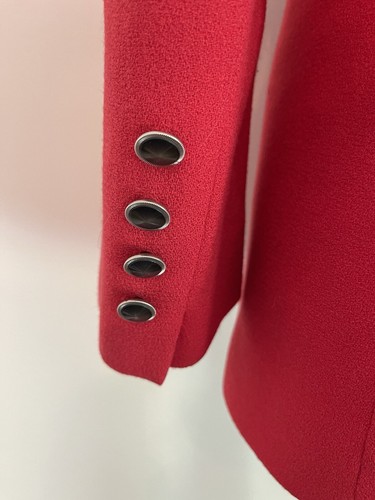 Womens Jones New York 4P Suit Blazer Red long sleeve USA business - Picture 4 of 12