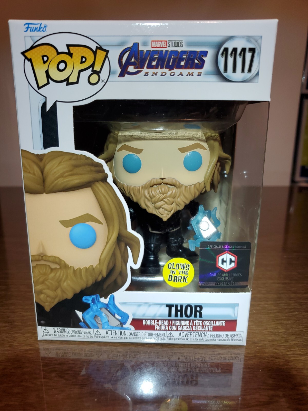 Funko Pop! Avengers Endgame Thor1117 Glow In The Dark Chalice Exclusive Double