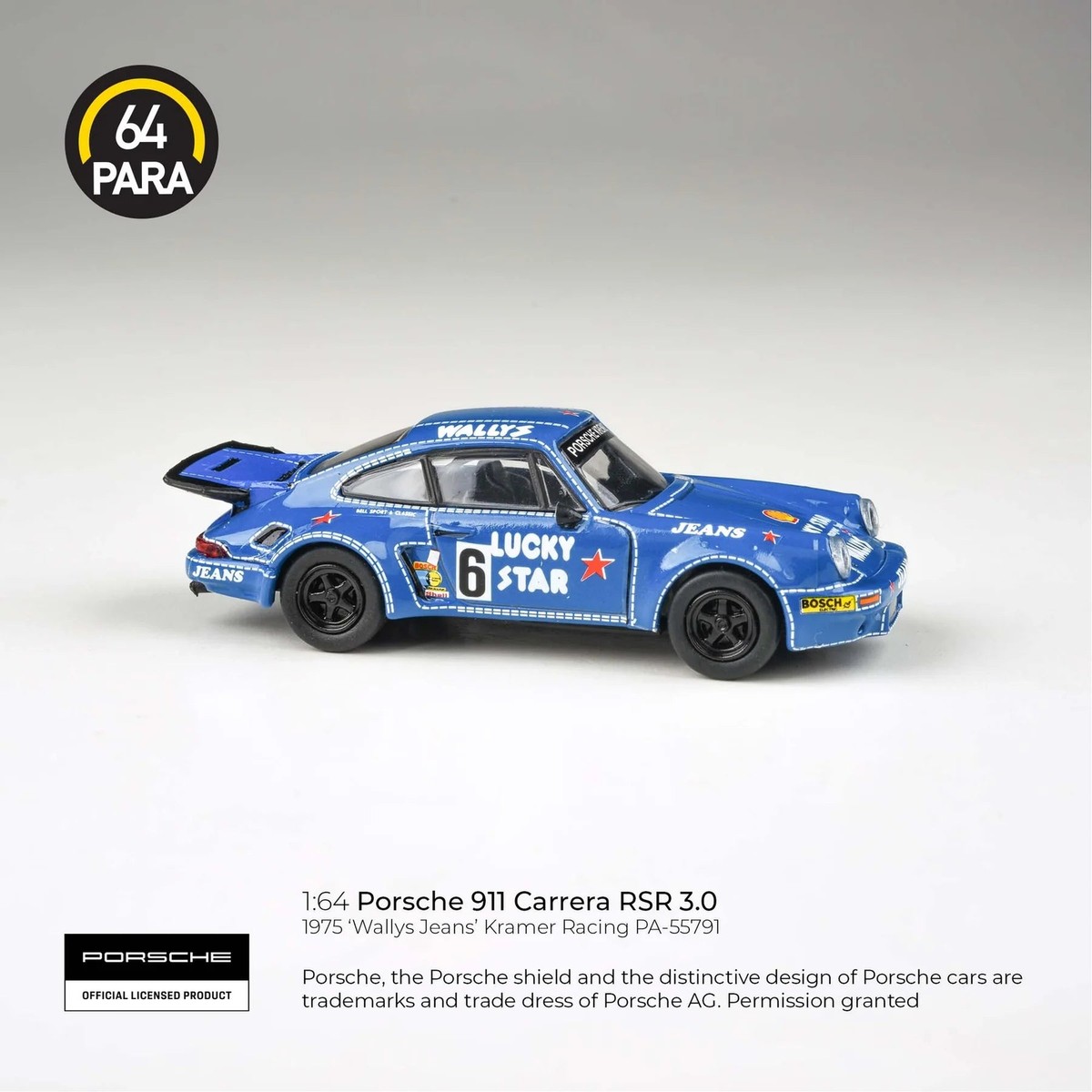 1:64 1974 Porsche 911 Carrera RSR 3.0 -- Wally's Jeans