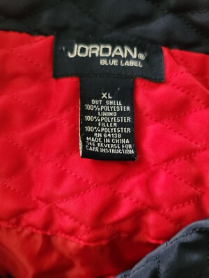 outer Jordan blue label sz xl blue diamond quilted button front car barn
