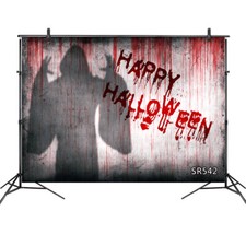 7x5FT Halloween Ghost Shadow Backdrop Bloody Wall Background Photography Vinyl