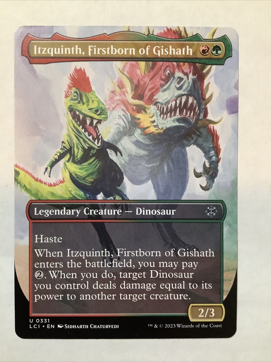 Itzquinth Firstborn of Gishath MTG LCI #331 Extended Art | eBay