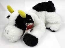 Russ Berrie plush Black and white so soft bean filled Cow, MATHILDA 12 Inch Ret