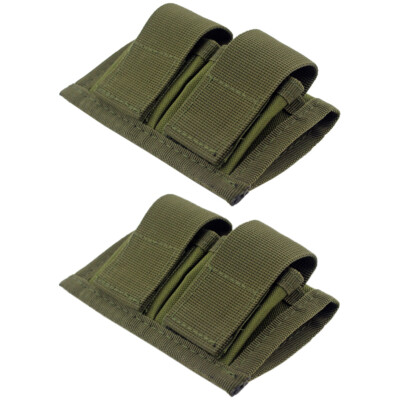 2Pcs Double Speed Loader Pouch Fits 5 & 6 Shot 22 Mag, 32, 38, 357, 41 & 44 cal