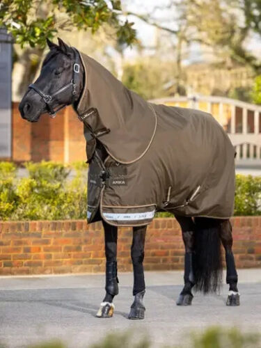 LeMieux Arika Ripstop 0g Lightweight Light Turnout Rug + Hood 600d 4'9"-7'3" - Picture 9 of 10