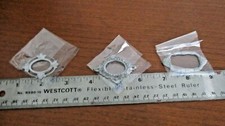 DOLLHOUSE MINIATURES Set of 3 Silver Colored Smaller METAL PICTURE FRAMES