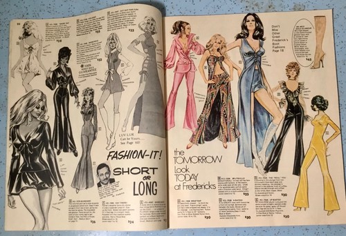 1972 FREDERICK'S OF HOLLYWOOD CATALOG VOL.26 ISSUE 127 SEXY LINGERIE & DRESSES - Picture 9 of 15