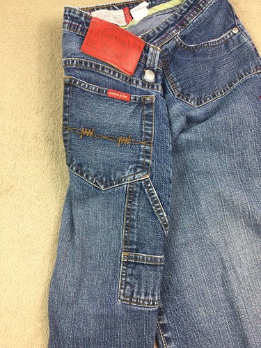 Farmgirl Vintage Blue Jeans Size 15S Y2K Carpenter Distressed - 第 15/16 張圖片