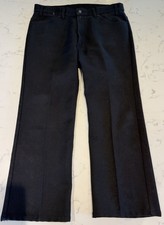 Levi’s Men’s Vintage Black Poly-Dacron Pants 38 X 30 Made In USA