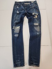 Levi's Capital E The Skimmer Jeans W29 Low Skinny Blue Made in USA Distressed