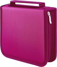 DVD Case CD Storage,40 Capacity Cases Holder Storage 40 Rose