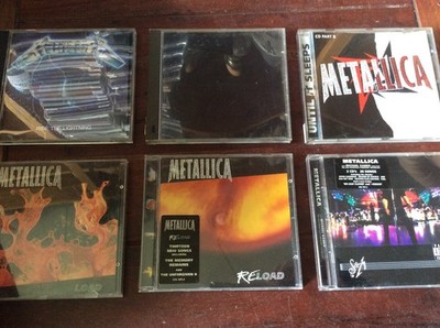 Metallica [6 CD] Ride the Lighning Load Reload S&M Black Album Until it Sleeps
