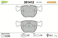 Bremsbelagsatz Scheibenbremse Essential Valeo 301412 FüR E39 B10 Alpina BMW X5