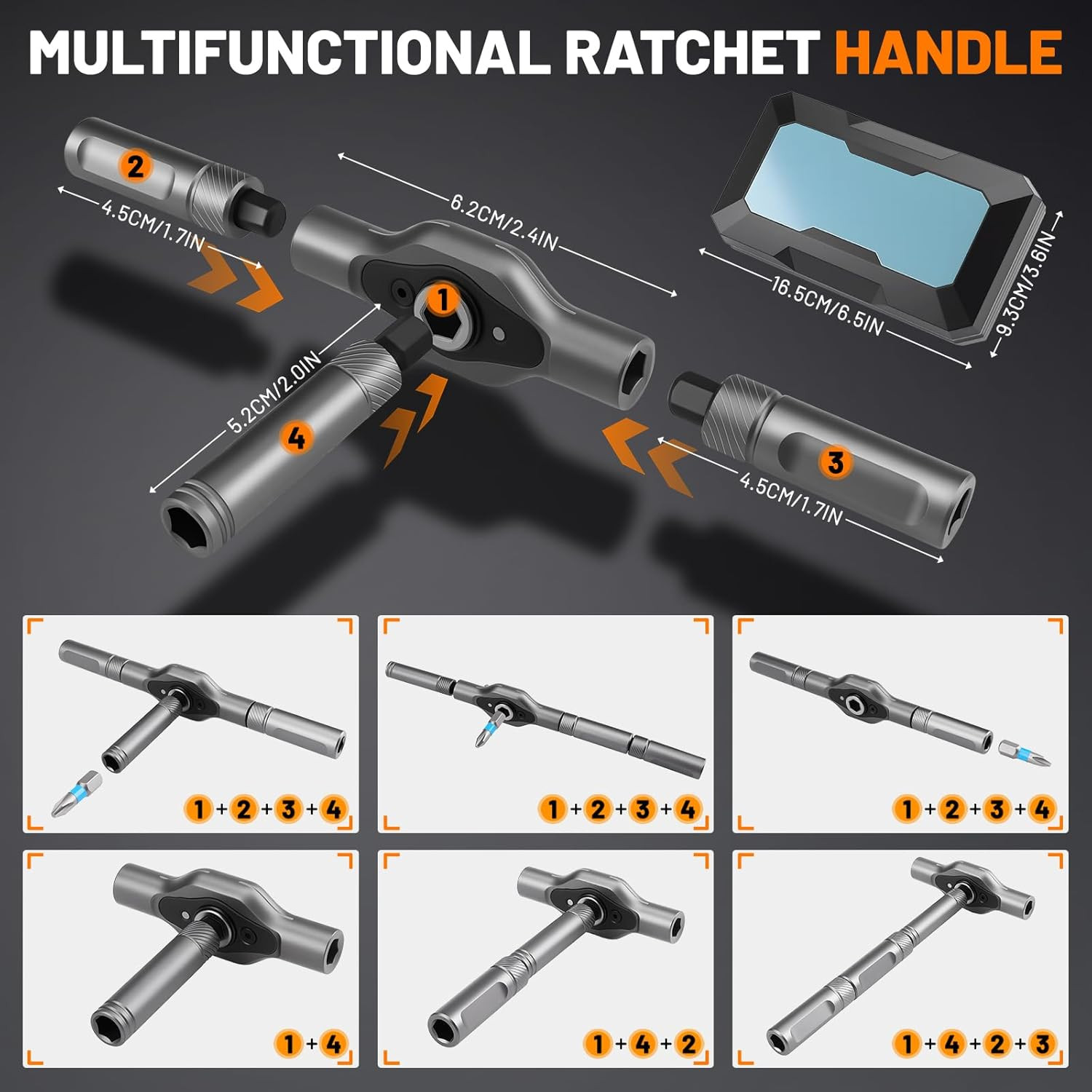 Offerta Set Cacciaviti 42 in 1 Cricchetto Magnetico Acciaio S2 - 3