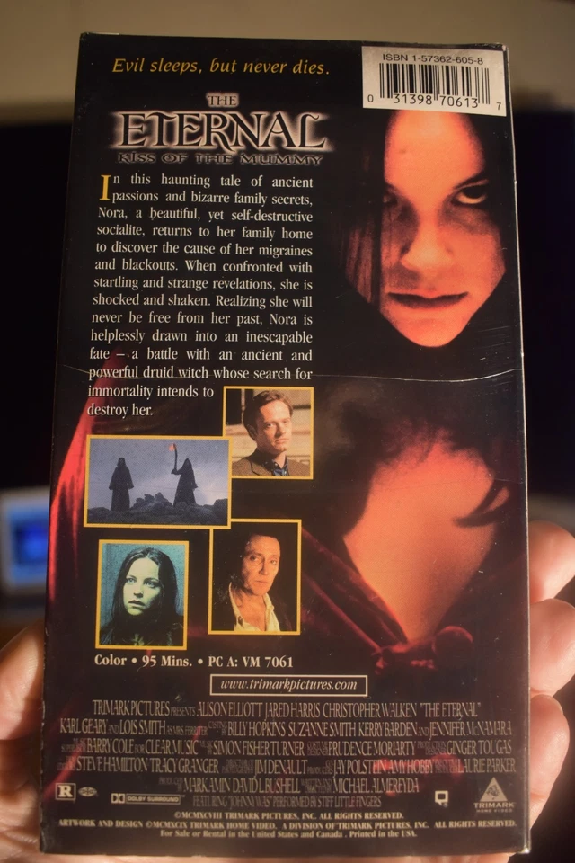 The Eternal Kiss Of Mummy (VHS 1999) Christopher Walken Alison Elliott BRAND NEW - Image 3 of 3