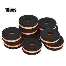 10Pcs Cymbal Stand Felt 35mm Black Orange Cymbal Protection Sleeve Replacement