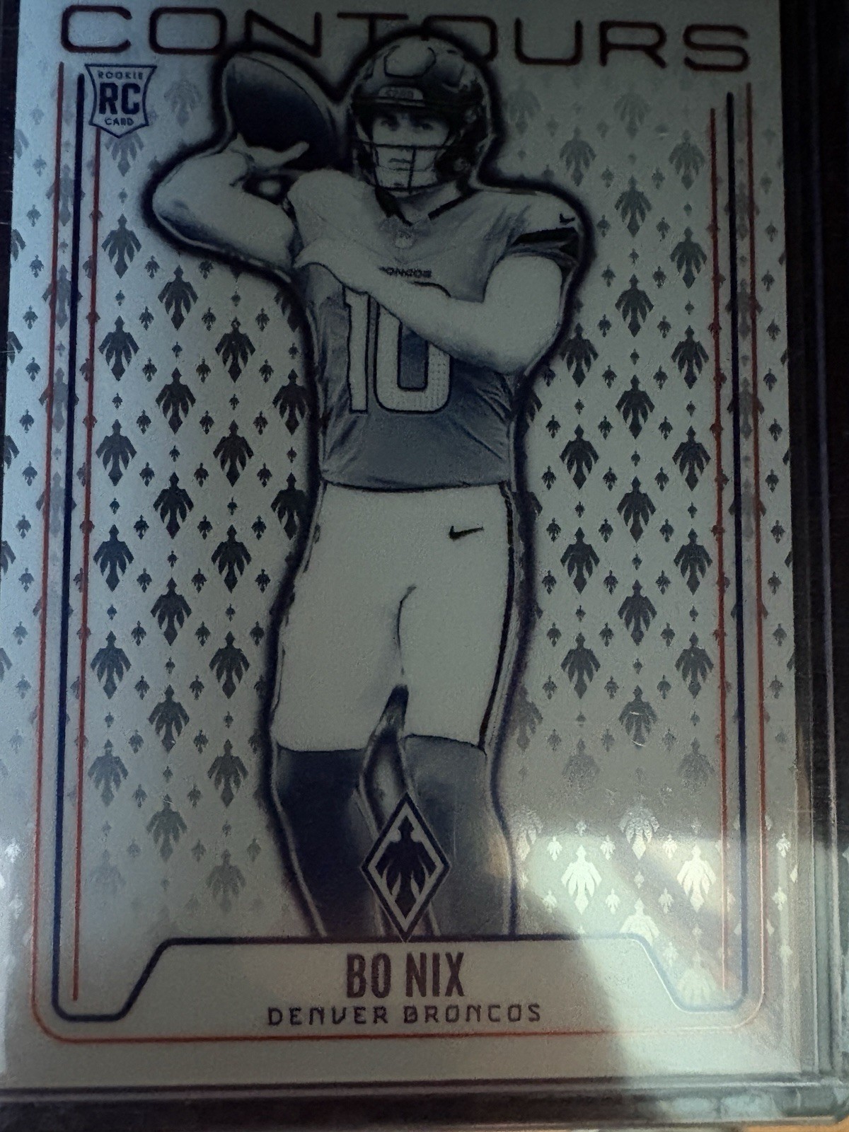 Panini 2024 Phoenix Bo Nix Rookie Contours #CON-BNX Broncos Football NFL