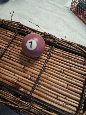 Replacement Mini Billiard Pool Ball - Vtg Solid Purple #7