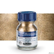 Image of Schmincke Aqua Bronze Metallic Powder 20ml Pale Gold For Watercolour Gouache