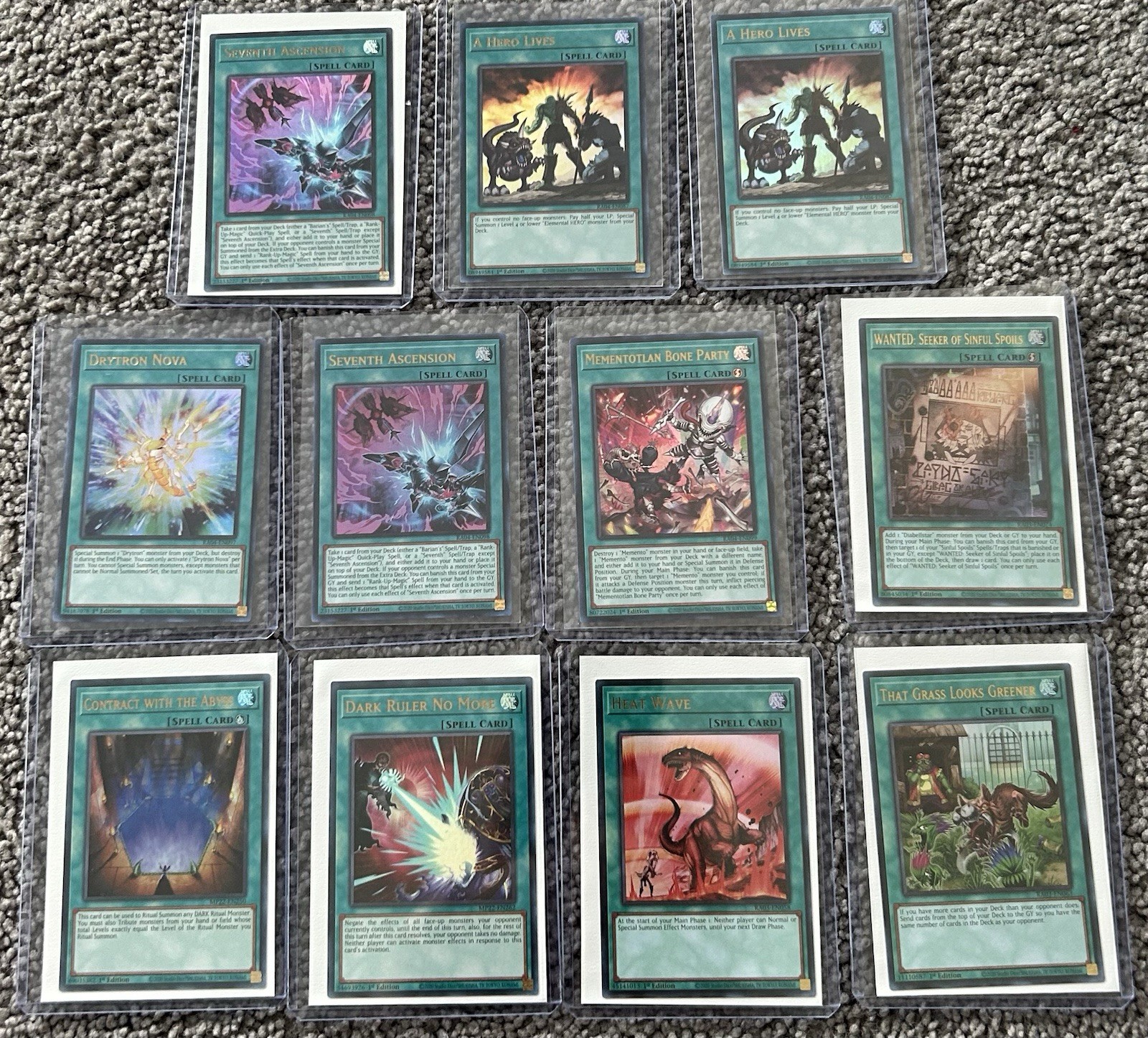 YuGiOh Ultra Rare Magic Card Bundle Lot of 11