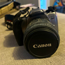 Canon EOS Rebel 35mm SLR Film Camera Auto Manual Focus w/ Lens Cap