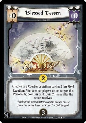 Blessed Tessen - The Heaven's Will - Legend of the Five Rings CCG