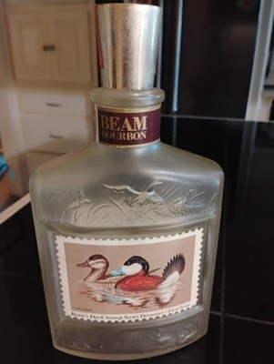 Vintage Jim Beam Bourbon First Issue Beam's Duck Stamp Series Decantor!