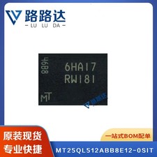 [QTY:2] MT25QL512ABB8E12-0SIT IC FLASH 512MBIT SPI 24TPBGA
