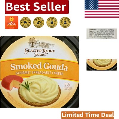 Versatile 8oz Smoked Gouda Spreadable Cheese for Effortless Entertaining