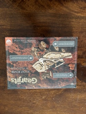 Unopened Gearjits 3D Puzzle Scout Rover 3D Wooden Puzzle.