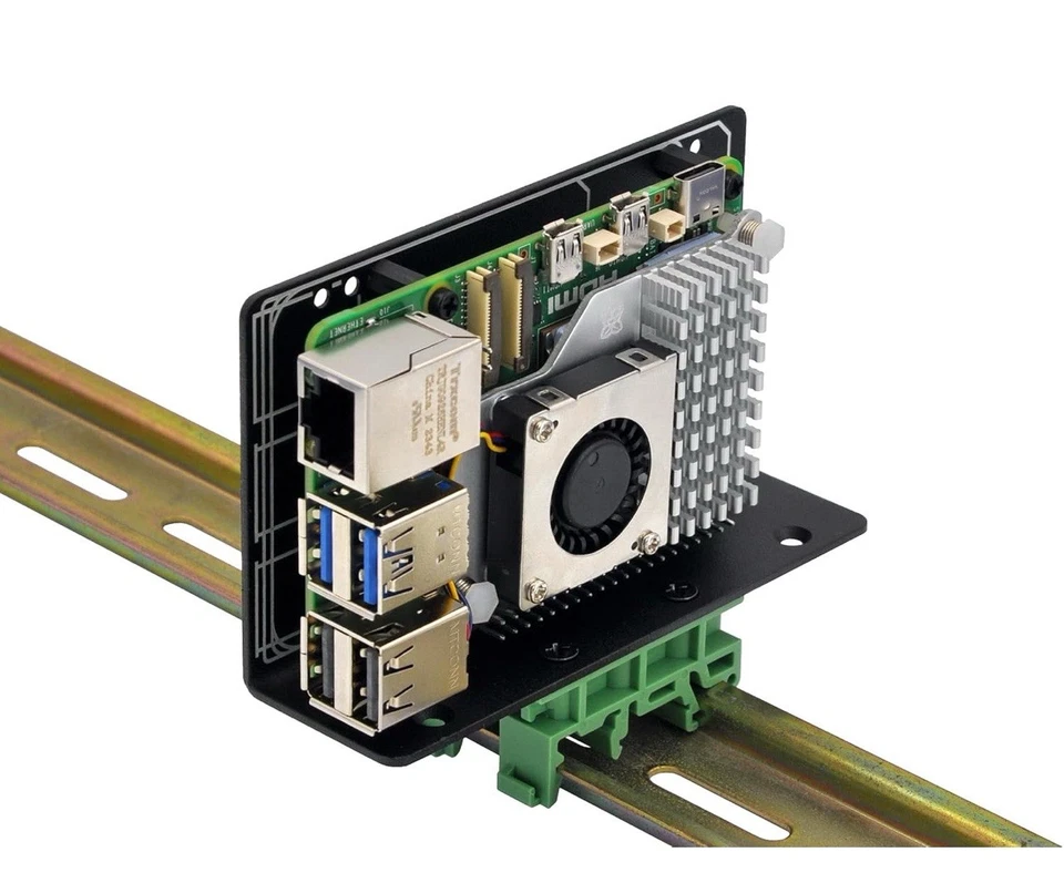 DIN Rail Mount Bracket for Raspberry Pi 2 3 B B+ ZERO Arduino UNO MEGA - Image 4 of 4