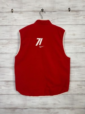 Nike Athletic Big Logo Reversible Fleece Vest