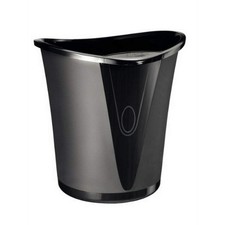 Leitz 18 Litre Waste Bin, Plastic, Allura Range, Black
