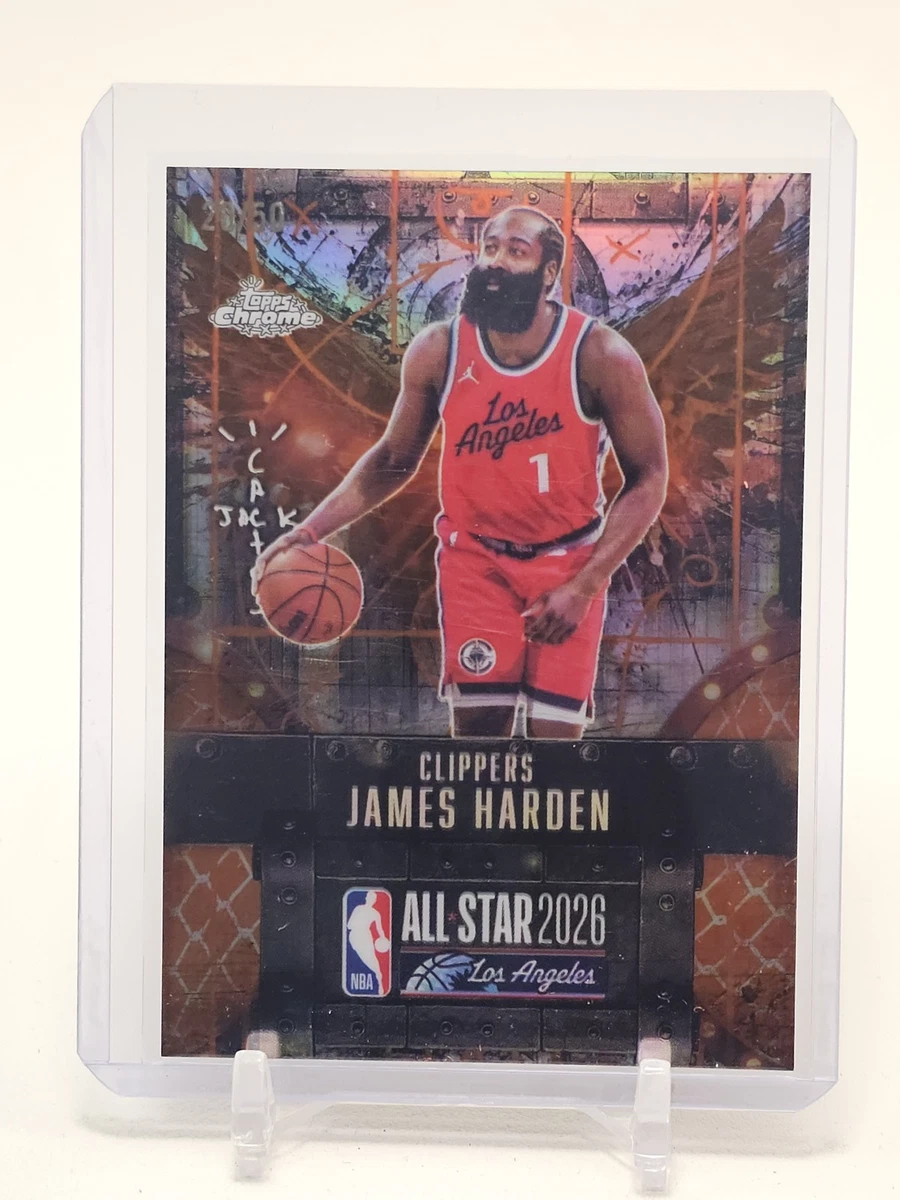 Topps James Harden Basketball Serial Numbered Sports Trading Cards