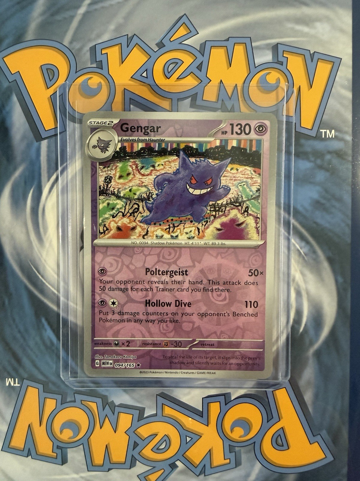Pokémon TCG Gengar Scarlet & Violet 151 Reverse Holo 094/165 Near Mint Condition