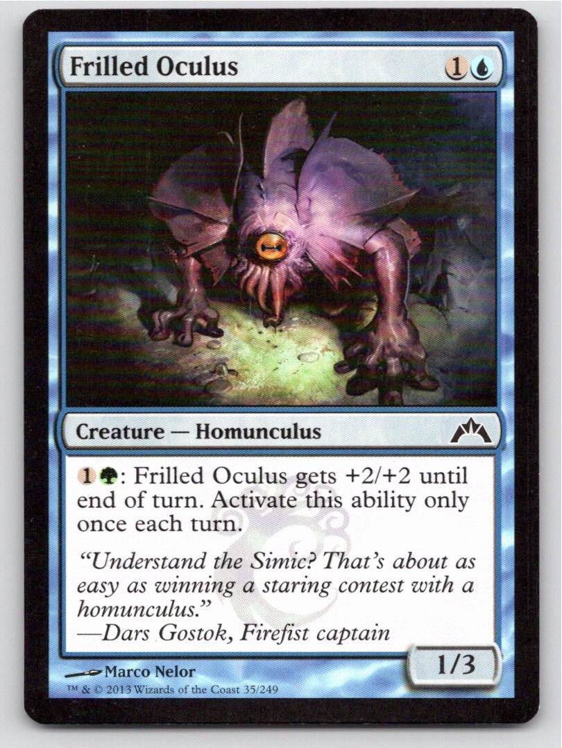 2013 MAGIC: THE GATHERING FRILLED OCULUS GATECRASH 35 COMMON LP A41088 FREE S&H