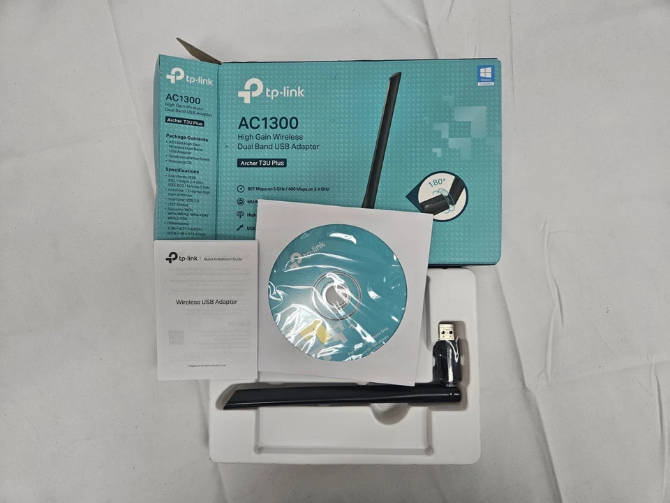 Open-Box TP-Link Wi-Fi Wireless Dual Band Adapter for Desktop AC1300 USB 3.0 - Image 3 of 4