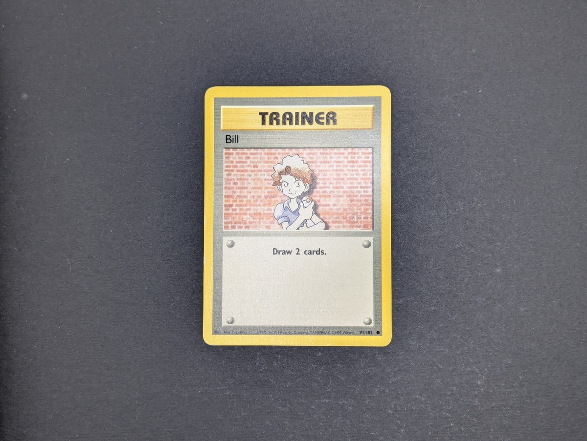 trainer bill pokemon card 91 102 value #91 Prices | Base Set 091/102 / Common Card Type / HP / Stage Bill 091/102 Base Set Regular