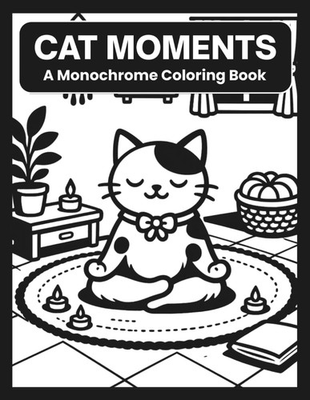 #ad #ad Cat Moments A Monochrome Coloring Book: Explore Relaxing Playful Scenes Using On $19.89