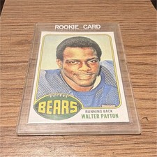 Topps 1976 Walter Payton Rookie Card #148 Base Set Chicago Bears Football. rookie card picture