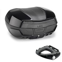 Givi V58NB2 Bauletto 58L Schwarz Mit Piastra Honda XL 1000 V Varadero 2001-2002
