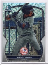 2023 Bowman Chrome Hans Montero Mojo Refractor Yankees Prospect