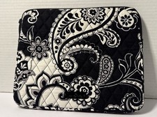 Vera Bradley Tablet Tech Kindle iPad Mini Sleeve Quilted Black  White