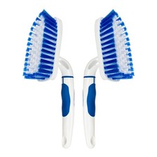 2-Pack Scrub Brush for Cleaning with Long Handle,Medium Firm Brush Bathroom Clea